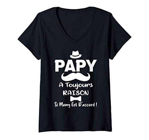 Femme Papy A Toujours Raison Fête Des Grands-Pères Cadeau T-Shirt Cover