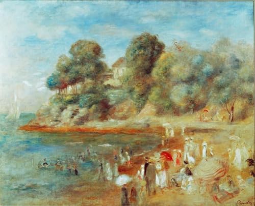 Toile Renoir Plage Bei Pornic 60x90cm pour habiller un mur vide et raviver votre pièce
