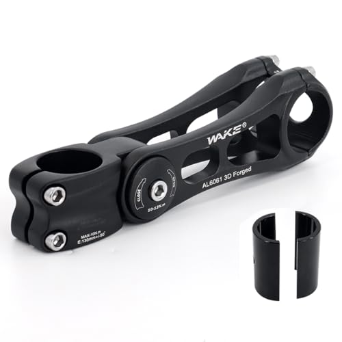 Potence de vélo réglable &plusmn;90&deg; CYSKY 130 mm pour soulager le mal de dos
