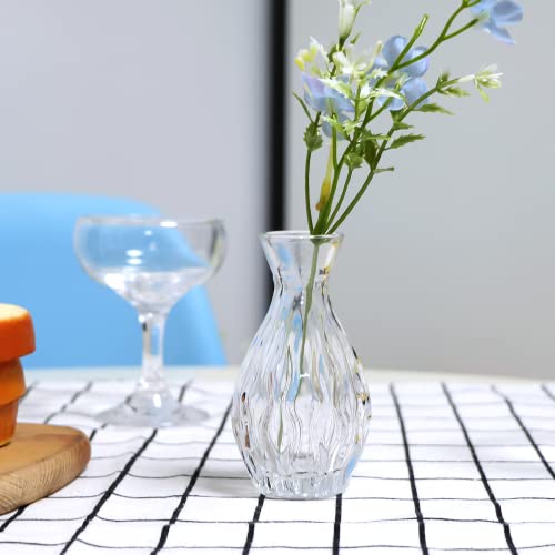 image for Mapoxy Glass Bud Vases Set of 32,Small Flower Vases for Wedding Center