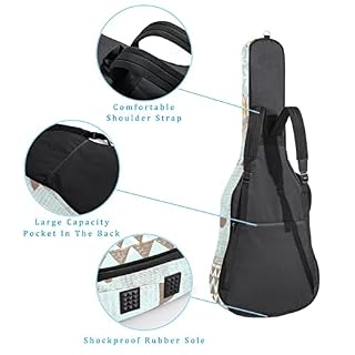 Housse de transport étanche pour guitare avec bandoulière réglable Motif cerf, Multicolore 04, 42.9×16.9×4.7 in… - Les Beatles, Paul McCartney, John Lennon, RIngo Starr, George Harrison Housse de transport étanche pour guitare avec bandoulière réglable Motif cerf, Multicolore 04, 42.9x16.9x4.7 in… – Image 3