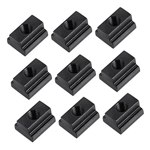 FUNOMOCYA Carbon Steel t Slot Nuts 10pcs Set for Truck Nuts and Automotive Bolts