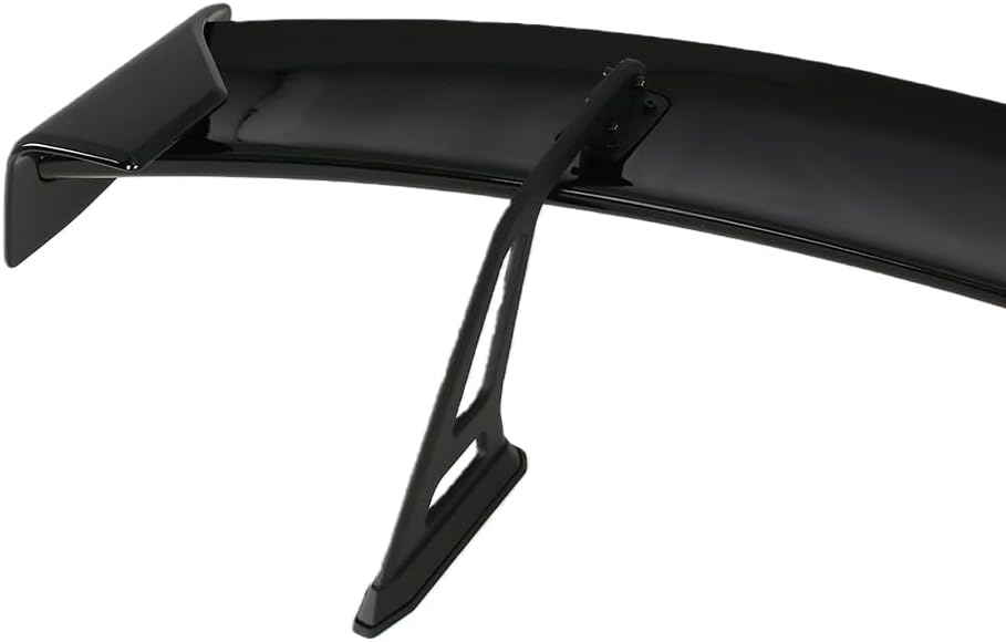 59 Inch GT Style Universal Wing Rear Trunk Spoiler Wing Gloss Black Compatible with Sedan Coupe Hatchback Universal Car Rear Trunk Spoiler GT4 RS Style Wing Gloss Black