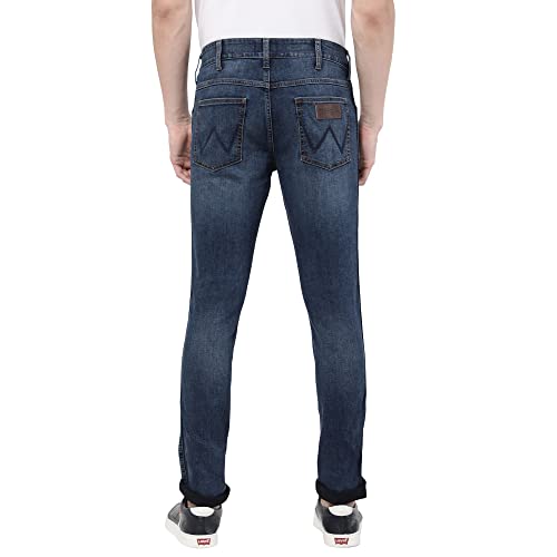 Image of Wrangler Mens Bostin Indigo Jeans (Slim)