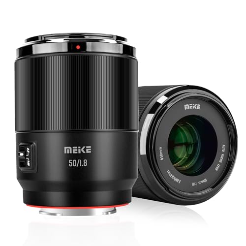 Meike 50mm F1.8 オートフォーカス STM ステッピングモーター フルフレームポートレートレンズ E マウントカメラ A7 A7R A7IV A7R IV A7III A7RII A7RIII A7SIII A9 A7C A7CII に対応