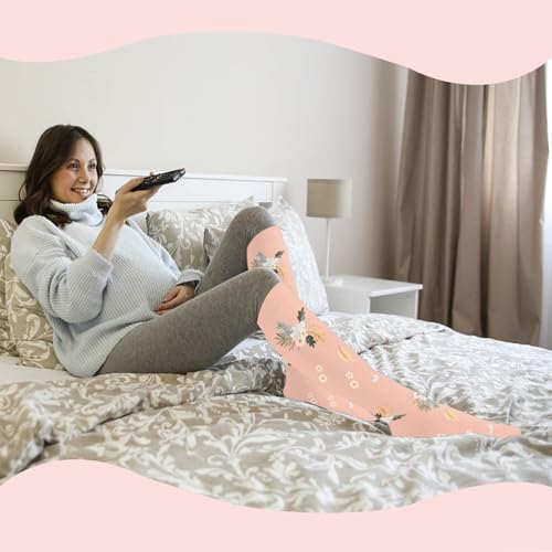 Image of Sooverki Compression Socks for Women & Men 6 Pairs is Best Supportive Knee High Stockings for Circulation, Travel, Nurses