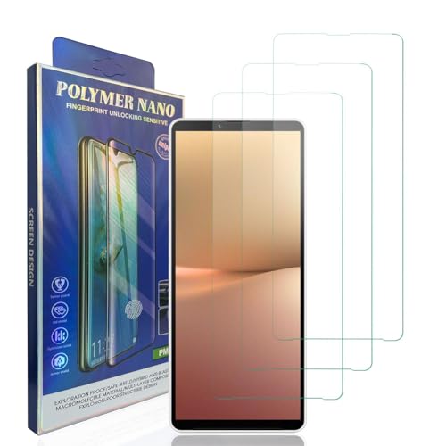 HACIEN Protector de Pantalla para Sony Xperia 10 V, 9H Dureza Cristal Templado móviles película blindada HD película protectora 3 Piezas