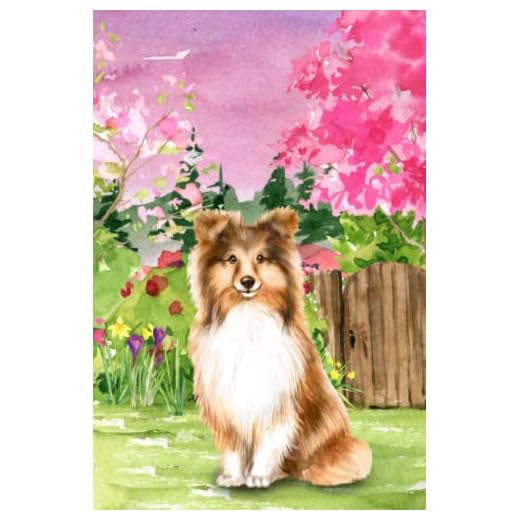 Shetland Sheepdog Sheltie Journal: 6x9 | 120 Blank Lined Pages | Adorable Detailed Interior | Diary | Notebook | Composition Books (Dog Breed Watercolor Journals)