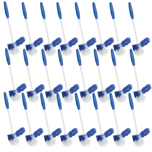 Image of LOLA Classic Toilet Brush w /Under-The-Rim Scrubber, 24 Pack