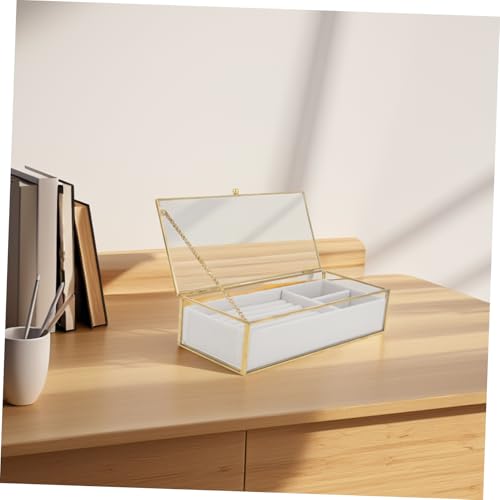 Boîte à bijoux en verre avec compartiments VANZACK x2 - 5