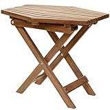 CleverMade Tamarack Folding Table - Outdoor Patio Furniture Accessory for Home Entertaining in the...