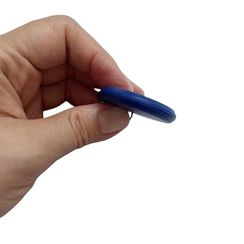 YARONGTECH RFID-Schlüsselanhänger mit zwei Frequenzen, 125 kHz EM4100 und 13,56 MHz M1-Chip (10 Stück) (blau)