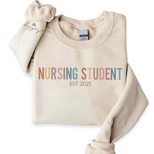 Personalized Nursing Student Sweatshirt, Custom Future Nurse Shirt, Medical School Gift, Gift for Healthcare Student