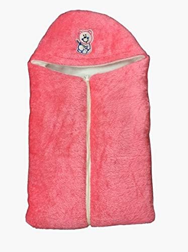 OLENE Glacier Fabric Centre Zip Sleeping Bag for Babies Set of 2 Colours,Pink-Red