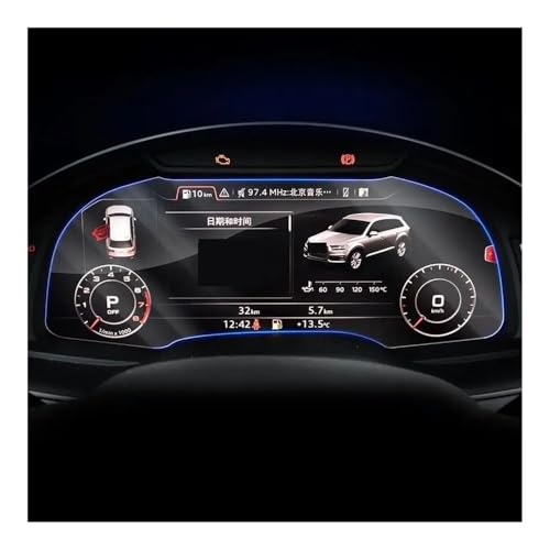 Film en verre trempé pour Q7 et E-tron 2016-2019 écran de navigation et tableau de bord