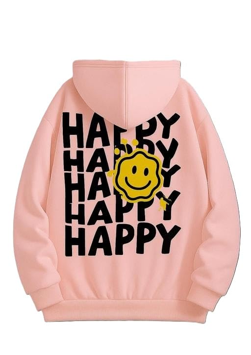 Women and Men Smile Graphic Hoodie with Kangaroo Pocket - Cozy Long-Sleeve Fall/Winter Sweatshirt-image-44