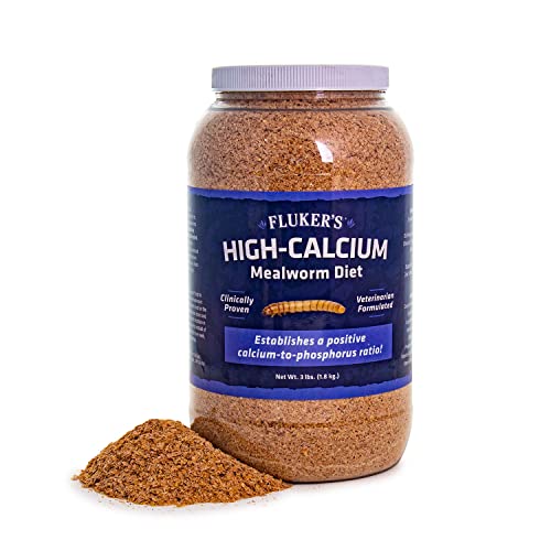 Flukers High Calcium Mealworm Diet Can Be Used as a Gut-Loading Food or Bedding 3 lbs.