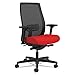 HON LWIM2ACU67 Endorse Mesh Mid-Back Work Chair, Supports up to 300 lbs, Black Back/Base Ruby-Seat