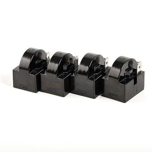 AQHYEBNSR 1PC PTC Starter Relay New for Refrigerator Fittings Freezer Thermal Protector Plug Black Plastic