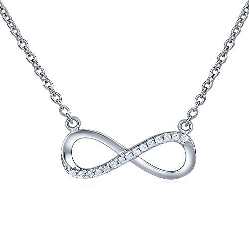 Silvego JJJN0034 - Cadena de plata de ley 925 con colgante INFINITY infinito