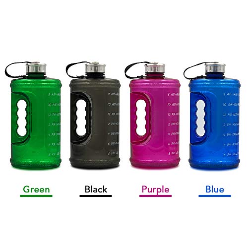 KKmoon Garrafa de água de motivação de 2.2L com marcador de tempo Acampamento ao ar livre, caminhada
