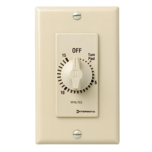 Intermatic FD15MC 15-Minute Spring Loaded Wall Timer, Ivory Color: Ivory, Model: FD15MC, Outdoor