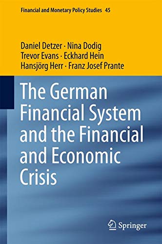 Buy The German Financial System and the Financial and Economic Crisis — BookShops.in
