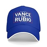 Vance Rubio 2028 Hat Vance Marco Rubio President 2028 Snapback Cap for Men Women d0z241 Blue