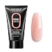 Modelones Poly Nail Gel 60ML 2.02oz Nude Natural Pink Nail Extension Gel Builder Gel Nail Enhancement Thickening Tool