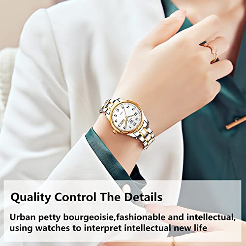 Image of OLEVS Luxury Automatic Watch for Men 3D Dragon Dial Stainless Steel Waterproof Luminous Calendar Business Wrist Watch Gift for Diwali Anniversary