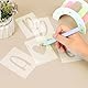 Schablone Buchstaben 42 Stück 5cm Schablonen Buchstaben Basteln Zahl Buchstabe Symbol Schablone Wiederverwendbar Schablonen Malen für Wand Inkjet Malerei Holzschild Wandkunst DIY