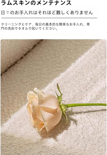 AIMPET ボア生地リラックスソファ 67×55×67cm 座面高 43cm 人体工学背もたれ 高密度ウレタンラテックス 8 色展開 書斎・リビング・デスクワーク対応 [4]