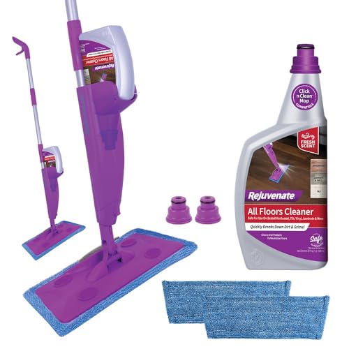 Rejuvenate Click N Clean Multi-Surface Spray Mop All-In-One Kit Cleans And Revitalizes Floors