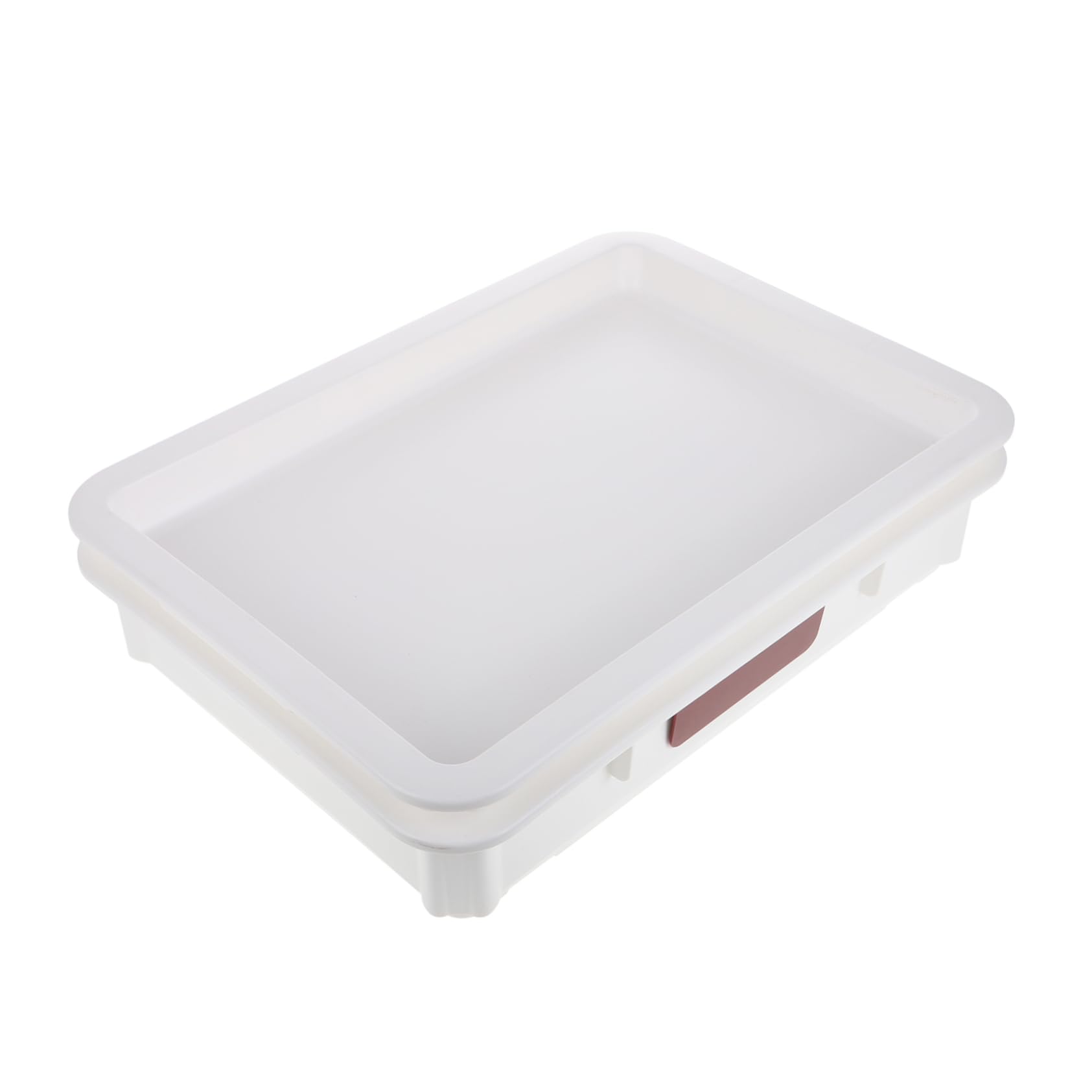 OUNONA Teiggärbox aus Kunststoff Weiß mit Deckel für Pizza und Brot