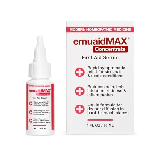 EMUAIDMAX Concentrate Serum Nail Fungus Kit - EMUAIDMAX Concentrate First Aid Serum 1oz with Silver Ionic Socks is Suitable for Nail Fungus