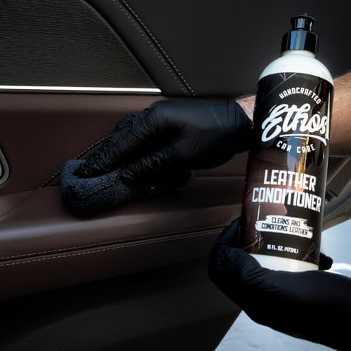 Ethos Car Leather Cleaner and Conditioner 16oz – Leather Seat Cleaner & Conditioner with UV Protection for Car Interior, Couch, Jacket, Boots – Cleans and Conditions Vinyl & Plastic Surfaces by Ethos Handcrafted Car Care - Image 3