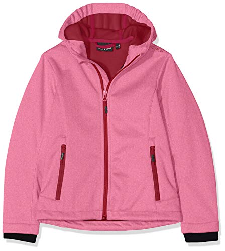Preisvergleich Produktbild CMP Mädchen Softshell Jacket with ClimaProtect Technology Jacke, Geraneo Melange-Karkade', 128