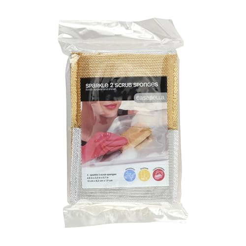 Casabella Sparkle Scrub Sponge 4-Pack — view 2