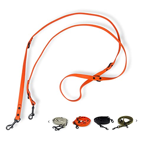 Robuste Hundeleine Aus Nylon, 3 M Lang, Mit Weichem Griff – Perfekt Für Wanderungen & Spaziergänge (Orange)