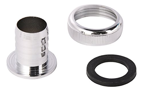 Preisvergleich Produktbild Sanitop-Wingenroth 22213 6 Schlauchverschraubung für Geräte-Zwischenstück, Schlauchanschluss 3 / 4, Innengewinde 1 Zoll, Geräteanschluss, Chrom, verchromt