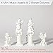 LIYAOLI 4pcs 2.7'' Cherub Decor & 2pcs Roman Decorative Columns Props Shooting,Little Angel Statues for Home Decor Adorable Music Small Angel Figurines