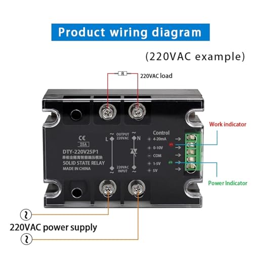 Relais DTY 220V 100A stoppe les surcharges électriques - 4