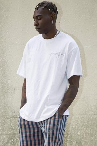 T-shirt basic blanc M en coton respirant anti-déformation pour un confort durable