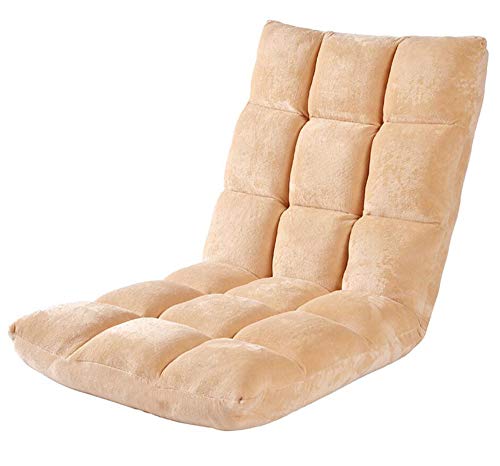 WYZBD 18 Eighteen Grid beanbag, Folding Windows and Tatami Single Small Sofa Chair,Khaki