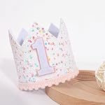 Pink Sprinkle 1st Birthday Crown for Girls - Soft Felt Costume Headwear with Colorful Dots Craftsmanship, Perfect for Princess Themed Birthday Decorations and Photo Props - Image 5