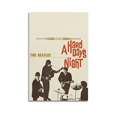 Poster décoratif sur toile pour chambre à coucher et chambre à coucher Motif The Beatles Star 60 x 90 cm - Les Beatles, Paul McCartney, John Lennon, RIngo Starr, George Harrison Poster décoratif sur toile pour chambre à coucher et chambre à coucher Motif The Beatles Star 60 x 90 cm