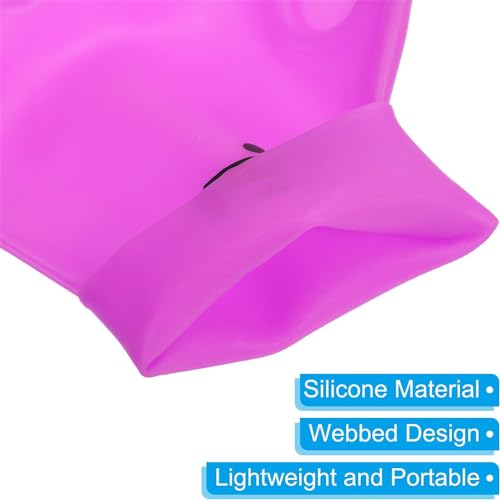 UNIQOCK Silicone Swimming Gloves,Webbed Swim Gloves Unisex Full Finger Water Resistance Training for Adult Aquatic Training