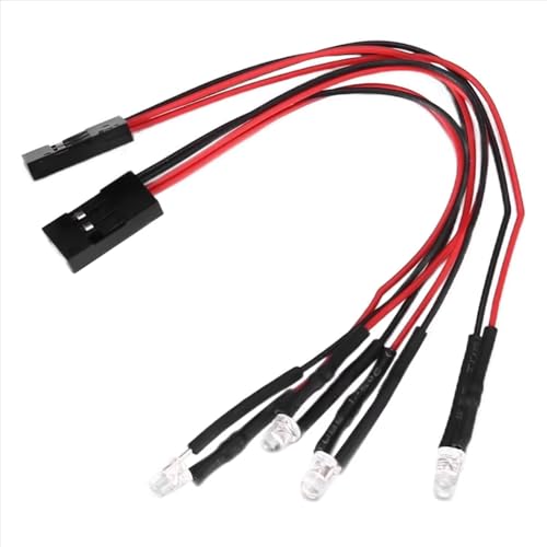Luces de coche RC Axial SCX24 para competir en circuitos oscuros caseros 2