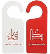 Amazon | Ciieeo 2枚セット ドアサイン 両面表示 ホテル用ドアハンガー