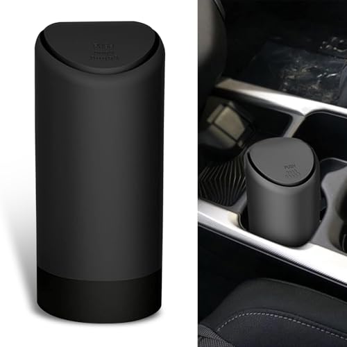 1 PC Car 2.5" x 6.2" Interior Trash Can, Cup Type Embedded Integr...